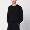 Polo Ralph Lauren Black Cotton Blend Sweatshirt With Logo