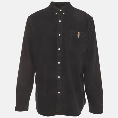 Pre-owned Polo Ralph Lauren Black Cotton Button Down Long Sleeve Shirt Xxl