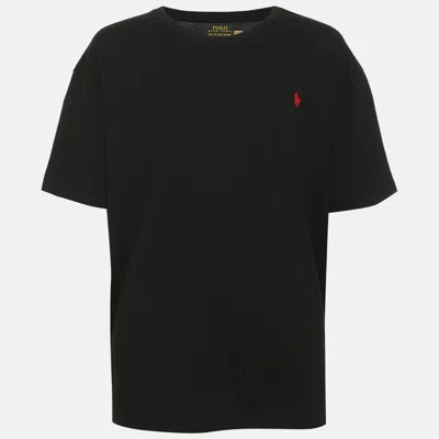 Pre-owned Polo Ralph Lauren Black Cotton Crew Neck Classic Fit T-shirt Xxl