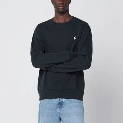 Polo Ralph Lauren Black Cotton Crewneck Sweatshirt