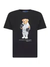 Polo Ralph Lauren Black Cotton Jersey Polo Bear T-shirt