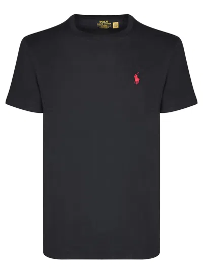 Polo Ralph Lauren Black Cotton Slim Fit T-shirt