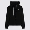 Polo Ralph Lauren Zip-up Hooded Sweatshirt With Kangaroo Pocket In Black