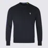 Polo Ralph Lauren Black Cotton Sweatshirt In Black
