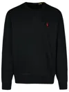 Polo Ralph Lauren Black Cotton Sweatshirt In Black