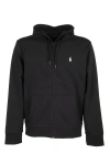 Polo Ralph Lauren Cotton Blend Sweatshirt With Logo Iconic Embroidery In Black