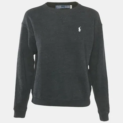 Pre-owned Polo Ralph Lauren Black Cotton Sweatshirt Xs