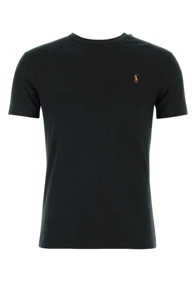 Polo Ralph Lauren Black Cotton T-shirt In 001