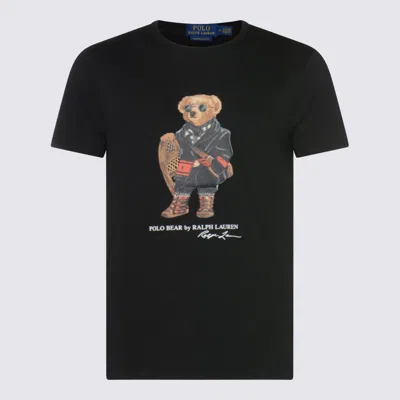 POLO RALPH LAUREN BLACK COTTON T-SHIRT