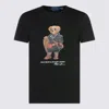 Polo Ralph Lauren Mens Fa25 Black Holiday Bear Bear-print Short-sleeve Cotton T-shirt In Black