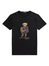 Polo Ralph Lauren Black Polo Bear Classic Slim Fit T-shirt In Black
