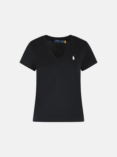 Polo Ralph Lauren Black Cotton T-shirt
