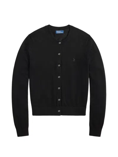 Polo Ralph Lauren Black Crew Neck Cardigan