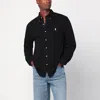 Polo Ralph Lauren Featherweight Stretch Cotton Mesh Button-up Shirt In Black