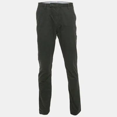 Pre-owned Polo Ralph Lauren Black Gabardine Trousers Xl