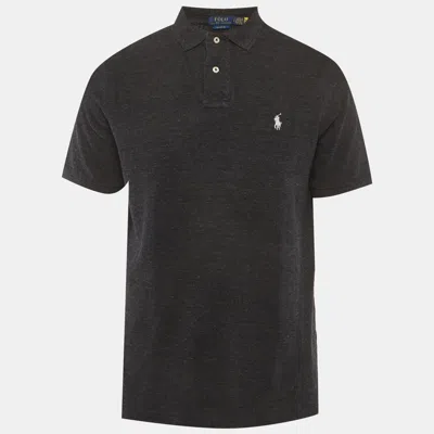 Pre-owned Polo Ralph Lauren Black Jersey Classic Fit Polo T-shirt M