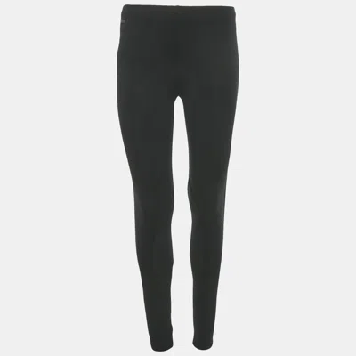 Pre-owned Polo Ralph Lauren Black Jersey Leggings S