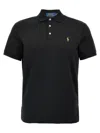 Polo Ralph Lauren Logo Embroidery Polo Shirt In Black