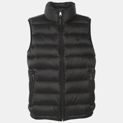 Pre-owned Polo Ralph Lauren Black Nylon Colden Packable Down Gilet Vest