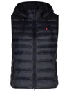 Polo Ralph Lauren Padded Sleeveless Vest Vest In Black