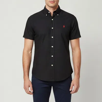 Pre-owned Polo Ralph Lauren Black Oxford Cotton Short-sleeved Shirt S