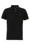 Polo Ralph Lauren Embroidered-logo Polo Shirt In Black