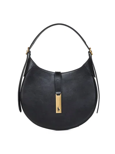 Polo Ralph Lauren Black Polo Id Small Shoulder Bag