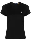 Polo Ralph Lauren Black Polo Pony T-shirt In Black