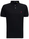Polo Ralph Lauren Black Polo Shirt With Classic Collar And Pony Embroidery On The Front In Cotton Man