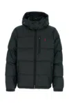 Polo Ralph Lauren Black Polyester Down Jacket In Black