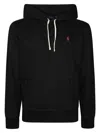 Polo Ralph Lauren Black Cotton-blend Sweatshirt In Black
