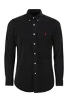 Polo Ralph Lauren Black Shirt With Pony Embroidery In Black