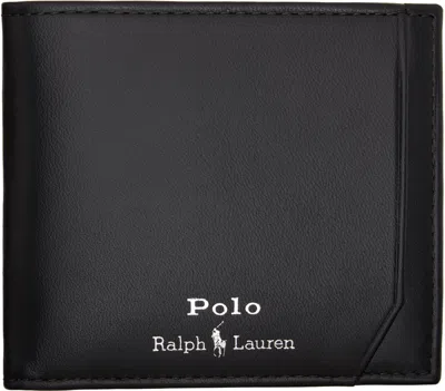 Polo Ralph Lauren Black Smooth Leather Billfold Wallet