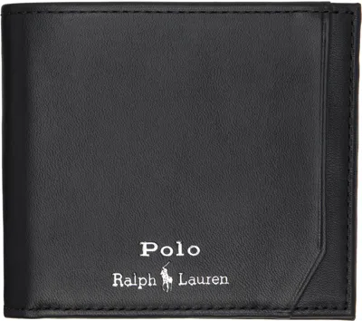Polo Ralph Lauren Black Smooth Leather Billfold Wallet