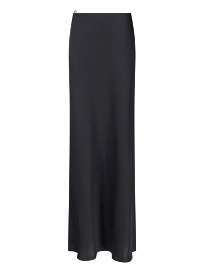 Polo Ralph Lauren Black Straight Hem Maxi Skirt