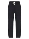 Polo Ralph Lauren Straight Leg Trousers With Elastic Waistband And Cuffs In Black