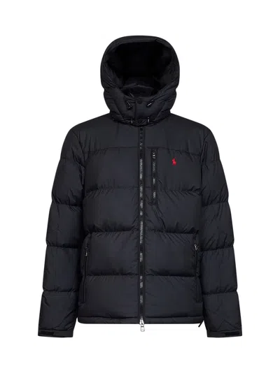 Polo Ralph Lauren Drawstring Detachable-hood Jacket In Blue