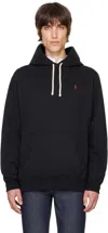 Polo Ralph Lauren Black 'the Rl' Fleece Hoodie In Blue