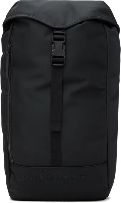 Polo Ralph Lauren Black Tonal Logo Backpack