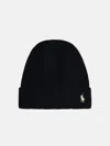 POLO RALPH LAUREN BLACK WOOL BEANIE