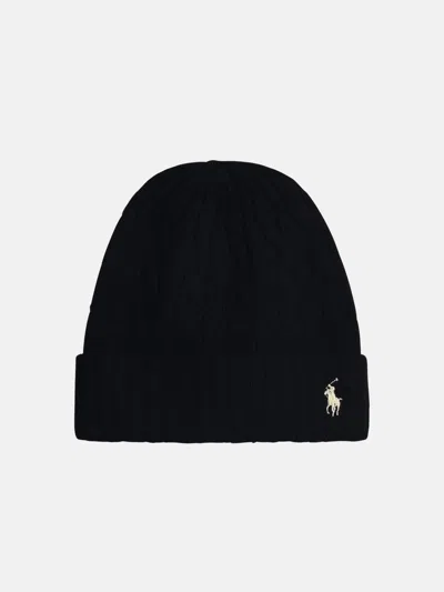 Polo Ralph Lauren Black Wool Beanie