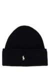 Polo Ralph Lauren Flanged Wool Hat In Black