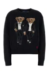 Polo Ralph Lauren Polo Bear Wool-blend Sweater In Black