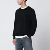 Polo Ralph Lauren Black Wool Sweater In Blue