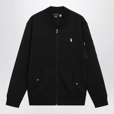 POLO RALPH LAUREN POLO RALPH LAUREN BLACK ZIPUP KNIT BOMBER