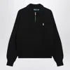 Polo Ralph Lauren Long-sleeved Zip-up Sweatshirt In Black