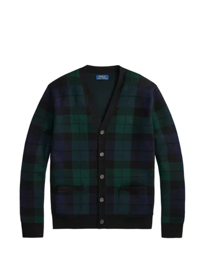 Polo Ralph Lauren Blackwatch-check V-neck Cardigan In Multi