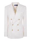 Polo Ralph Lauren Brushed Double-breasted In Nude & Neutrals