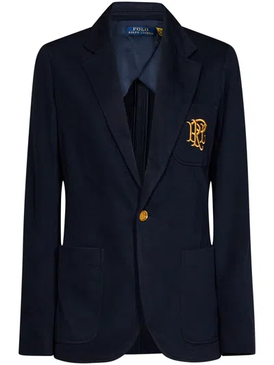 Polo Ralph Lauren Blazer With Logo In Blue