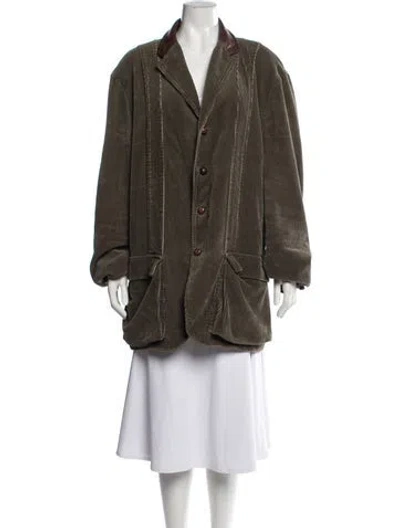 Pre-owned Polo Ralph Lauren Blazer In Brown/green